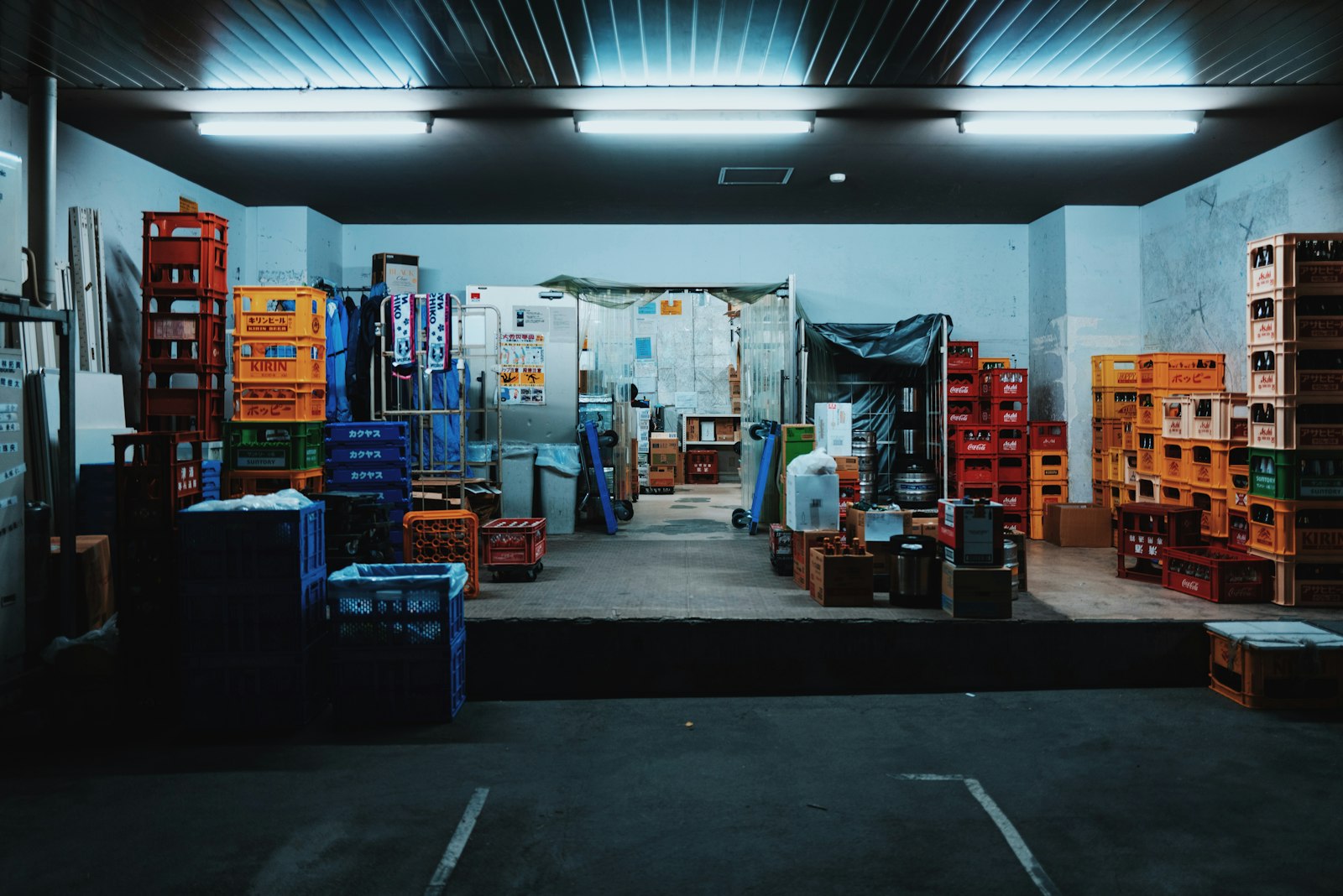 市場の搬入口